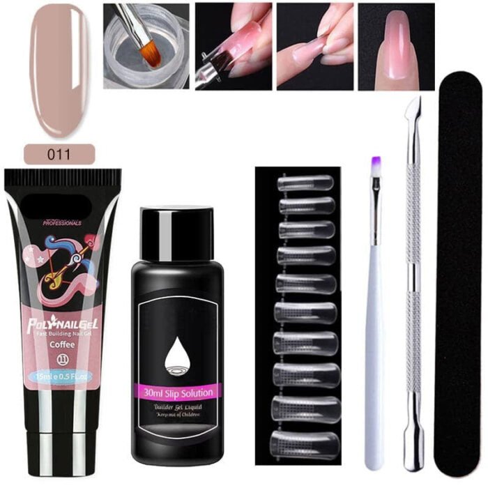 Gel d'extension cristal pour nail art (lot de 7) – Image 6