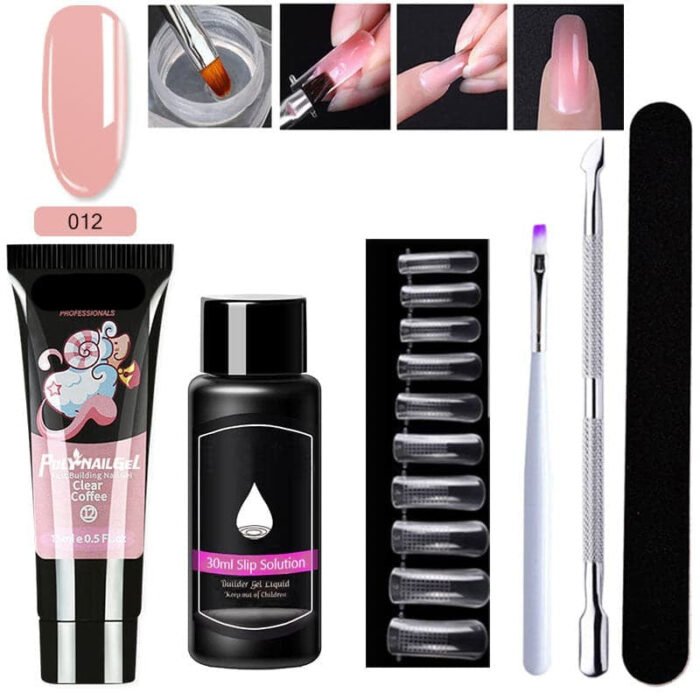 Gel d'extension cristal pour nail art (lot de 7) – Image 7