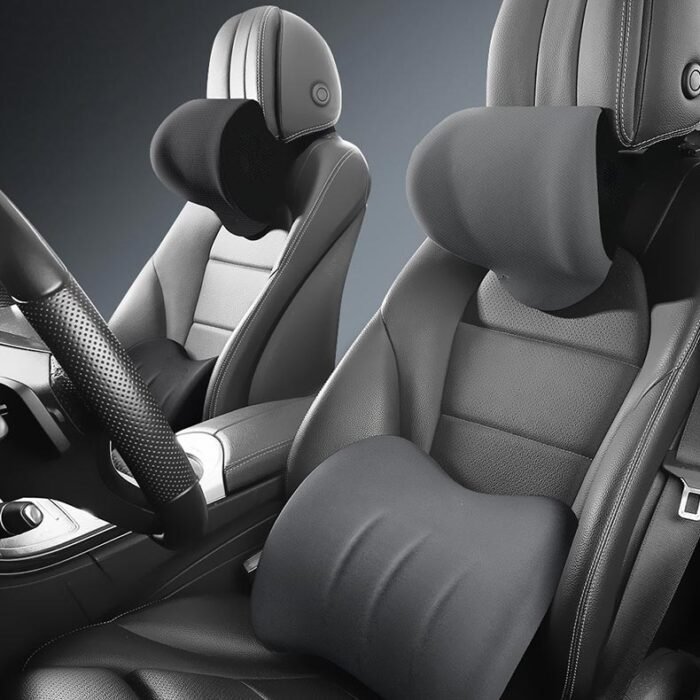 Appui-tête et coussin lombaire ergonomiques pour siège de voiture – Image 5