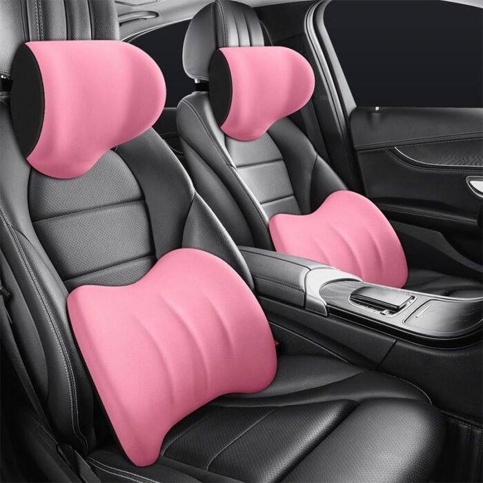 Appui-tête et coussin lombaire ergonomiques pour siège de voiture – Image 8