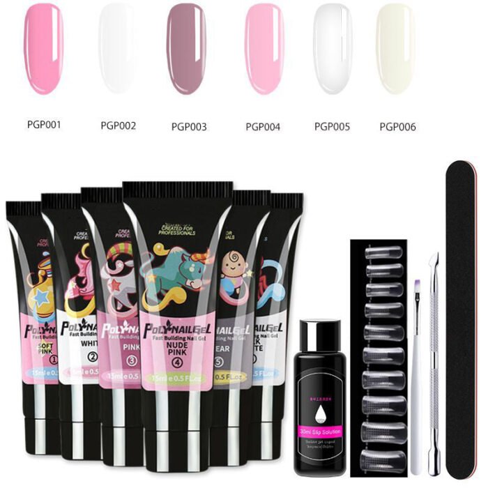 Gel d'extension cristal pour nail art (lot de 7) – Image 28