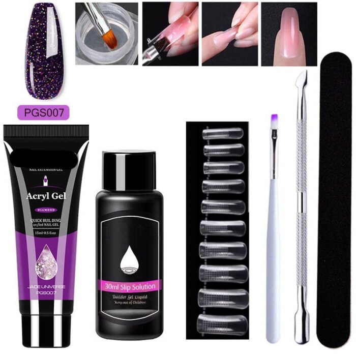 Gel d'extension cristal pour nail art (lot de 7) – Image 14