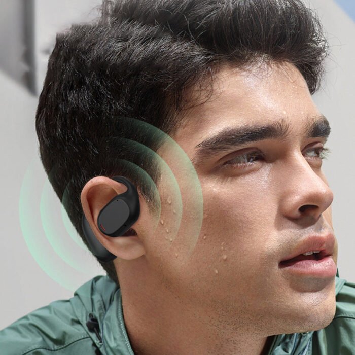 Casque Bluetooth suspendu à l'oreille sans fil – Image 1