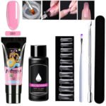 Gel d'extension cristal pour nail art (lot de 7)