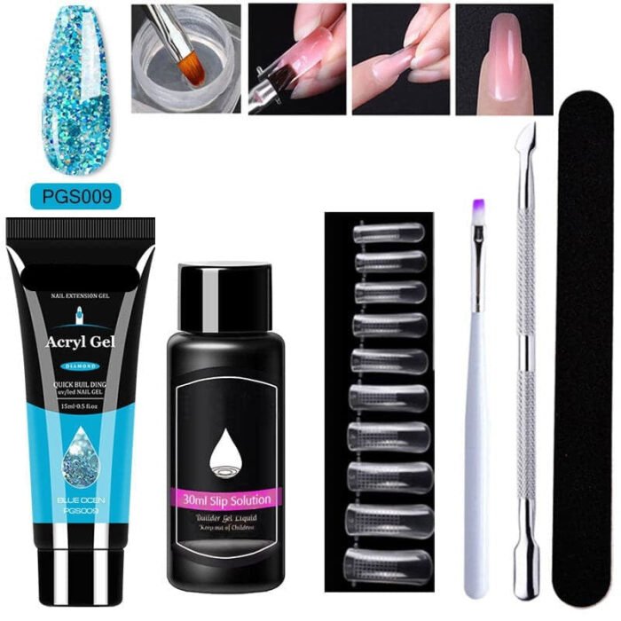 Gel d'extension cristal pour nail art (lot de 7) – Image 17