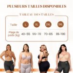 Sous-vêtements féminins taille haute en soie glacée avec contrôle de l'abdomen Hip-lifting – Image 2