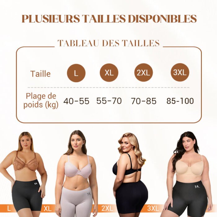 Sous-vêtements féminins taille haute en soie glacée avec contrôle de l'abdomen Hip-lifting – Image 2