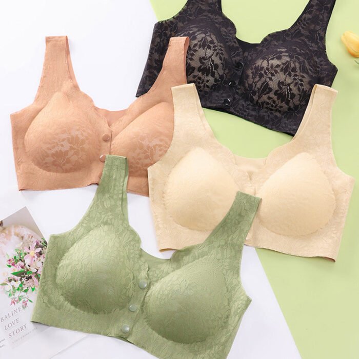 Soutien-gorge de nuit à bouton avant pour femmes d'âge moyen et âgées – Image 14