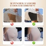 Sous-vêtements féminins taille haute en soie glacée avec contrôle de l'abdomen Hip-lifting – Image 6