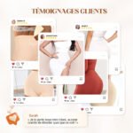 Sous-vêtements féminins taille haute en soie glacée avec contrôle de l'abdomen Hip-lifting – Image 9
