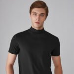 T-shirt à col montant pour homme