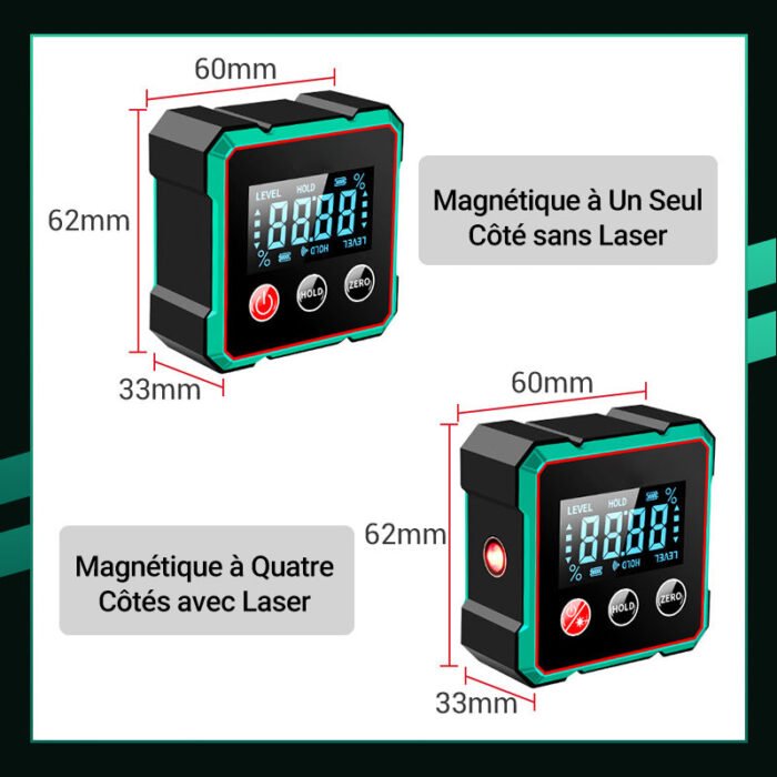 📢🔧Vente à chaud 50% de réduction🔥Détecteur d'angle numérique magnétique avec laser électronique – Image 8