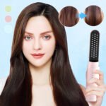 💯Peigne lissant rechargeable longue durée 2 en 1
