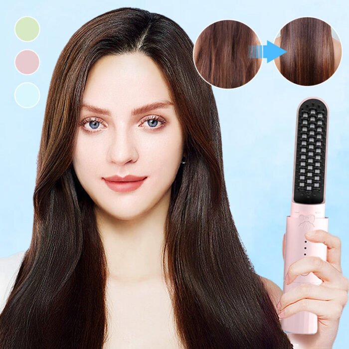 💯Peigne lissant rechargeable longue durée 2 en 1 – Image 1