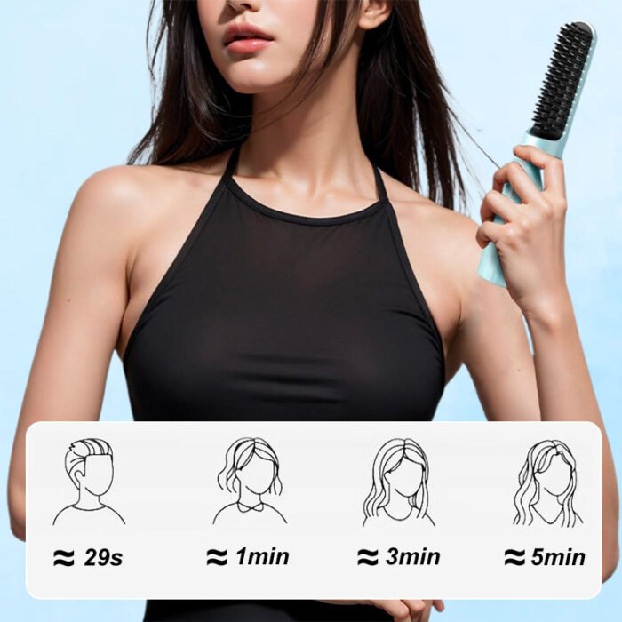 💯Peigne lissant rechargeable longue durée 2 en 1 – Image 3