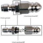 🔩 50% OFF IMMÉDIAT ! 🌊 Buse de Nettoyage pour Égouts en Acier Inoxydable - Élimine les Obstructions et Préviens les Bouchons en Profondeur 💦🚿 – Image 7