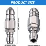 🔩 50% OFF IMMÉDIAT ! 🌊 Buse de Nettoyage pour Égouts en Acier Inoxydable - Élimine les Obstructions et Préviens les Bouchons en Profondeur 💦🚿 – Image 5