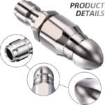 🔩 50% OFF IMMÉDIAT ! 🌊 Buse de Nettoyage pour Égouts en Acier Inoxydable - Élimine les Obstructions et Préviens les Bouchons en Profondeur 💦🚿 – Image 3
