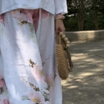 🔥Ensemble deux pièces avec haut uni et pantalon large fleuri🌸 – Image 6