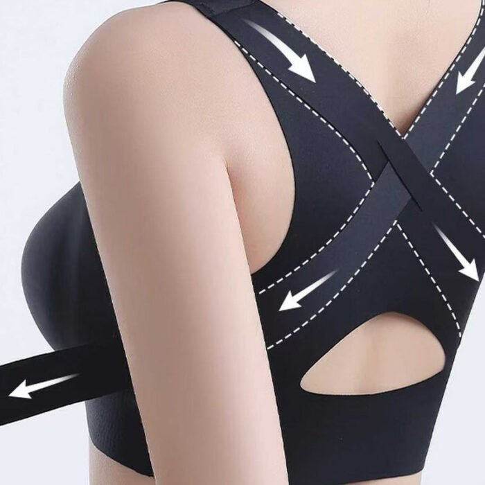 💕 Soutien-gorge Posture à Fermeture Avant Sans Coutures avec Soutien Dorsal pour Femmes 🎁 – Image 4