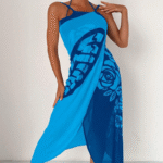 Damen-Badeanzug-Cover-up mit Schmetterlingsmuster – Image 6